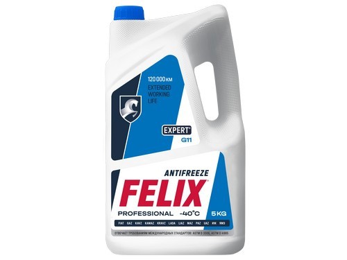 яАнтифриз синий  FELIX EXPERT G11  (5л.) 430206058 FELIX