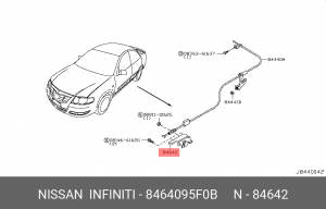 Nisssan almera classic РУЧКА ОТКРЫВАНИЯ ЗАМКА БАГАЖНИКА 84640-95F0B NISSAN INFINITI