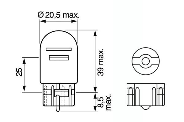 12V 21/5W W21/5W 1 987 302 252 BOSCH