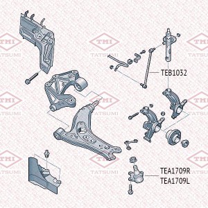 VAG Polo Sedan, 9N, Skoda Fabia, Roomster, Rapid стойка стабилизатора передняя TEB1032 TATSUMI