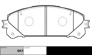 Lexus RX270\350\450H 09-, NX 14-17-, Toyota Highlander 08-14- тормозные колодки  GK1082 CTR