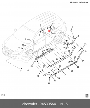 КЛИПСА 94530564 GENERAL MOTORS