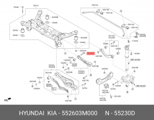 HYUNDAI ix35/Sportage 11-, Creta болт зад развального рычага 4WD 55260-3M000 HYUNDAI KIA