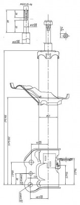 Mazda Premacy Аммортзатор задний правый JAS0172 JUST DRIVE
