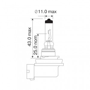 H8 35W PGJ19-1 12V 52820 MAYAK
