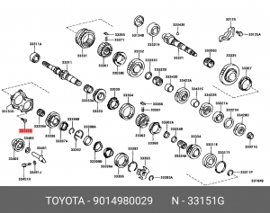 Toyota Rav4 Винт 90149-80029 TOYOTA
