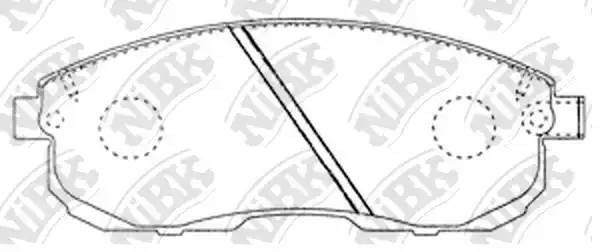 Nissan Tiida, Teana, Juke, Maxima, SX-4 с 5г (япония) колодки тормозные передние PN2201 NIBK