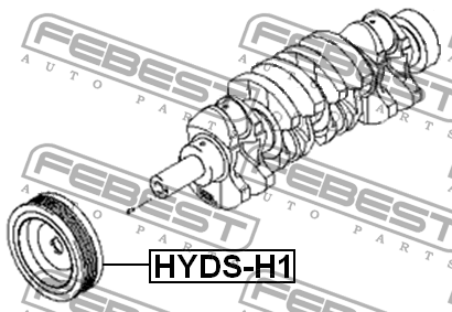 Hyundai GrandStarex 2.5 Шкив коленвала HYDS-H1 FEBEST