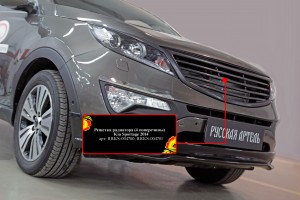 Kia Sportage 10- решетка радиатора с 4 поперечинами RRKS004700 RUSSKAYA ARTEL