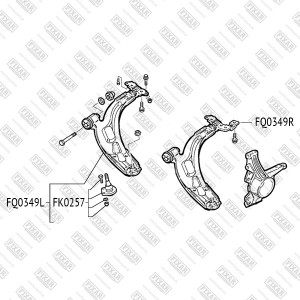 Fiat Albea Rus, Doblo Шаровая опора FK0257 FIXAR