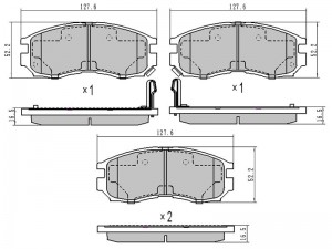 Mitsubishi Galant/Colt/Lancer 90-01 колодки передние STMR389539 SAT