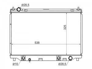 РАДИАТОР MAZDA DEMIO/VERISA 03- (Радиатор Mazda Demio 02-07 / Mazda2 02-07 / Ver MZ00042 SAT