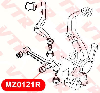 Mazda 6 сайлентблок переднего прямого рычага под амортизатор MZ0121R VTR