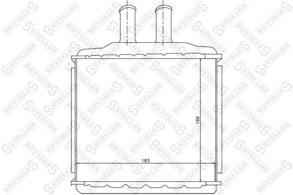 Chevrolet Lacetti 04- радиатор отопителя 10-35105-SX STELLOX