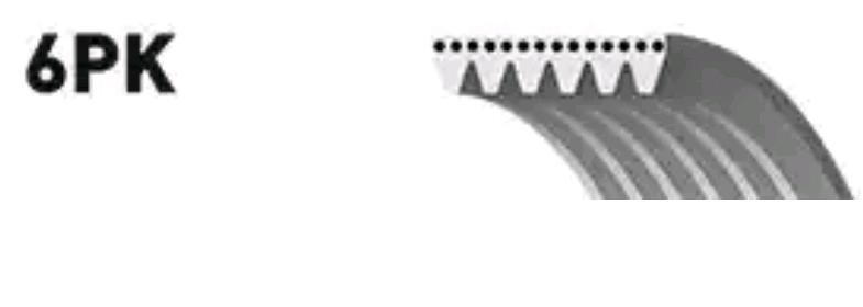 WV ремень генератора 6PK1555 GATES