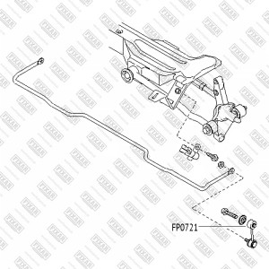 KIA Spectra/Sephia 97-/Shuma/Carens 99-04 Стойка стабилизатора задн FP0721 FIXAR