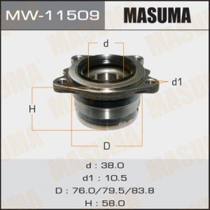TOYOTA Gaja/Ipsum/Nadia/Picnic/Rav 4 94-04 подшипник задней ступицы MW-11509 MASUMA