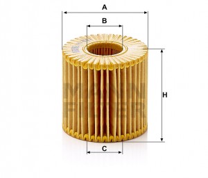 Lexus RX 03-, Toyota 2GRFE 06-, Toyota 1.4D, сменный элемент HU7019Z MANN FILTER