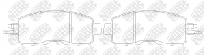 Nissan Teana L33R 14- колодки передние PN2807 NIBK