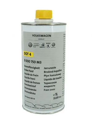яТормозная жидкость VAG DOT4 VW50114 1L B 000 750 M3 VAG