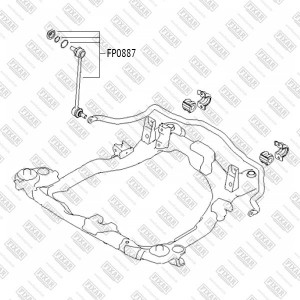 Hyundai Tucson/Sportage 04-09 Стойка стабилизатора перед FP0887 FIXAR