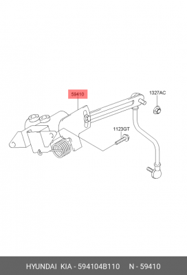 Hyundai Porter Клапан распределитель тормозных сил 594104B110 HYUNDAI KIA