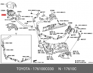 Электродвигатель  Подачи вторичного воздуха TLCP 150 17610-0C030 TOYOTA