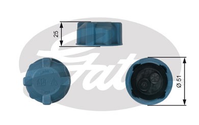 Fiat Doblo/Albea/Grande Punto крышка расширительного бачка RC220 GATES