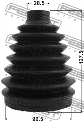 SANTA FE 12- 2.2 D пыльник шруса наружный 0217P-Z50 FEBEST