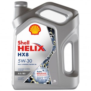 Масло моторное синтетическое SHELL HELIX HX8 A5/B5 5W30 4L 550046777 SHELL