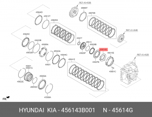 Hyundai SantaFe 10-12 Корпус поршня A6LF1 456143B001 HYUNDAI KIA