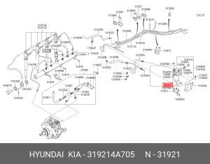 Kia Sorento 12 Датчик воды топл. фильтра для 319222B900 319214A705 HYUNDAI KIA