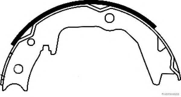 Mitsubishi Lancer  9, Outlander, Subaru legasy/outback -09 колодки ручника J3505039 H B JAKOPARTS NIPPARTS