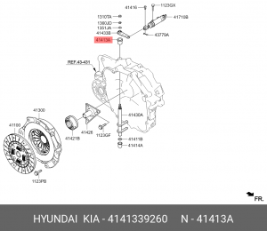 Hyundai Tucson Втулка вилки КПП 4141339260 HYUNDAI KIA
