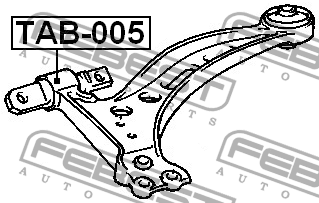 TOYOTA CAMRY SXV2 /Lexus MCV2 1996-2001 с\блок переднего рычага передний TAB-005 FEBEST
