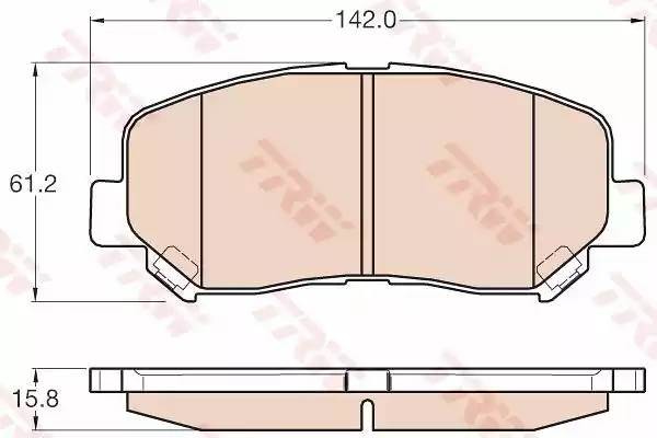 Колодки торм.пер. GDB3562 TRW