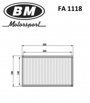 Фильтр салонный FA1118 BM MOTORSPORT