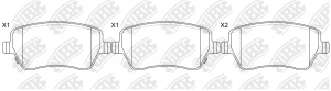 Suzuki Splash Колодки тормозные передние PN9805 NIBK
