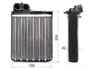 Renault Logan 04-, Sandero 08-, Duster, Largus радиатор отопителя STDC01395A0 SAT