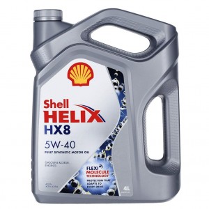Масло моторное синтетическое SHELL HELIX HX8 5W40 4L 550040295 SHELL