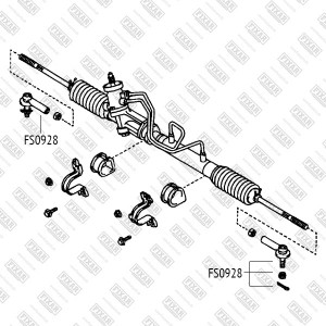 Toyota Corolla 83-00, Camry (V20), RAV4 94- 00 гг наконечник рулевой FS0928 FIXAR