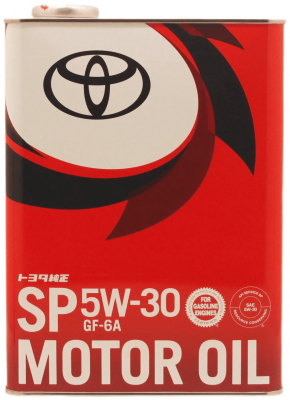 Масло моторное синтетическое TOYOTA SP GF-6A 5W30 4L метал. банка 08880-13705 TOYOTA