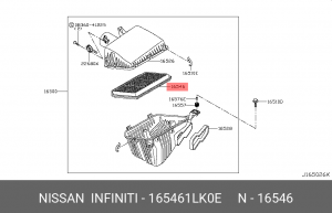 Nissan Patrol 5.6 10- фильтр воздушный 16546-1LK0E NISSAN INFINITI