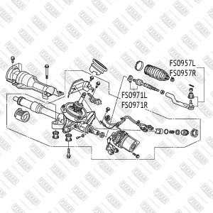 Honda Civic 5D FK 06-12 тяга рулевая л=п FS0971R FIXAR