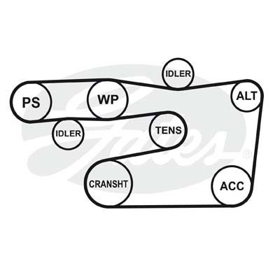 7PK2090 Toyota ремень приводной 7-PK-2090 GATES