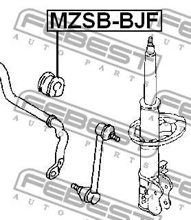 Mazda323 Bush stab F MZSB-BJF FEBEST