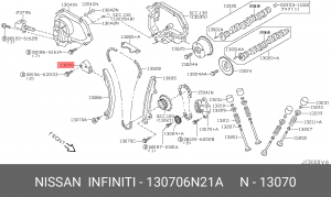 Nissan T30 натяжитель цепи ГРМ 13070-6N21A NISSAN INFINITI