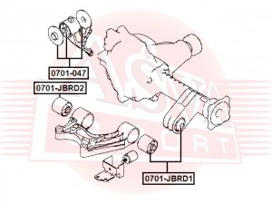 Suzuki GV Сайлентблок опоры дифференциала 0701-JBRD1 ASVA