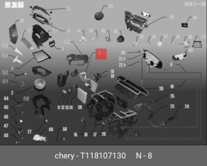 Cherri Tiggo радиатор охлаждения T11-8107130 CHERY