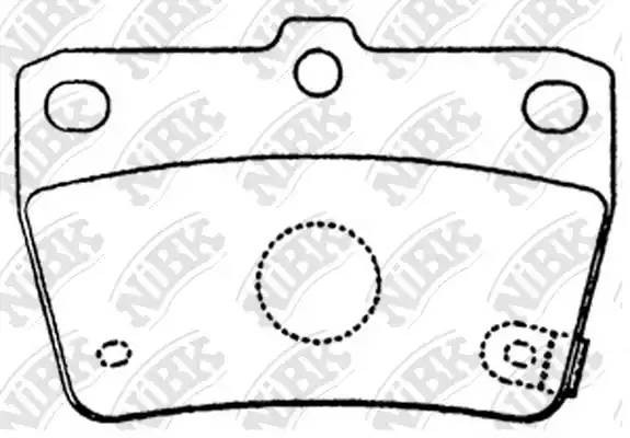 Toyota Rav-4 00-05гг колодки тормозные задние PN1424 NIBK